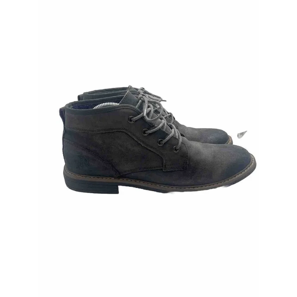 Penguin By Munsingwear Melvin Men's Gray Leather Chukka Lace Up Boots Size 10